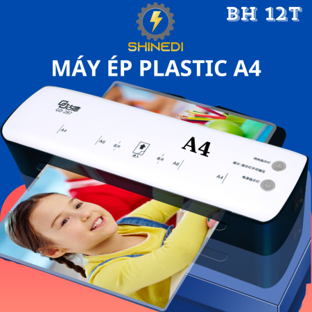 Máy ép Plastic khổ A4 GD287 SHINEDI ép ảnh và giấy tờ siêu nhanh
