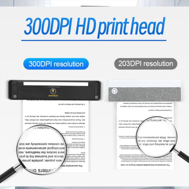 Máy in A4 giấy thường XL-P808 SHINEDI sạc pin nhỏ gọn nhẹ nhàng dễ dàng mang đi in bất cứ lúc nào bất cứ nơi đâu bạn muốn.