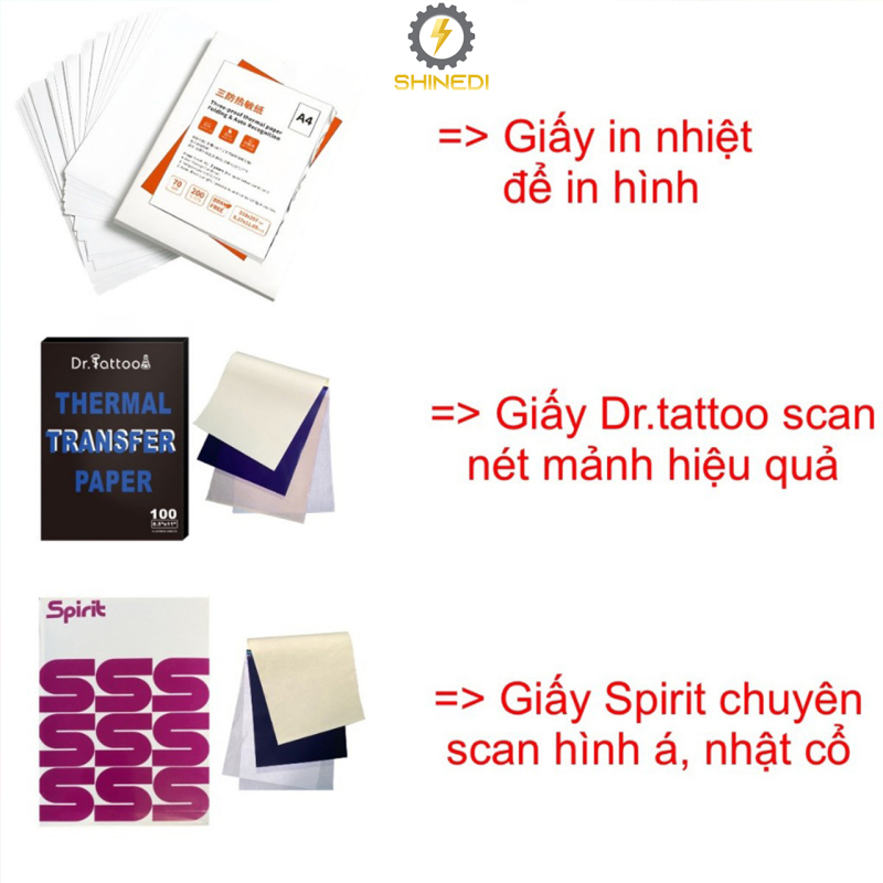 Máy in Scan Hình Xăm,Tatoo M08F SHINEDI sạc pin di động Nhỏ Gọn Kết nối không dây Bluetooth in từ điện thoại, laptop, pc